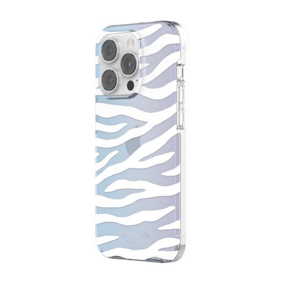 Kate Spade New York Protective Hardshell iPhone Case - White Zebra iPhone 14 NIB - Picture 2 of 7